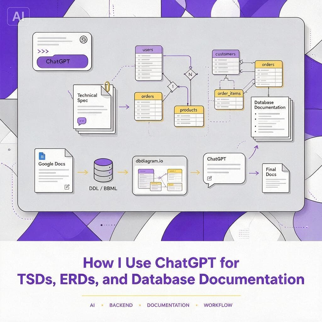 How I Use ChatGPT for TSDs, ERDs, and Database Documentation cover image